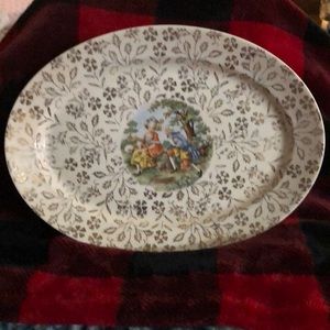 VintageAtlasChina 22 karat gold serving platter